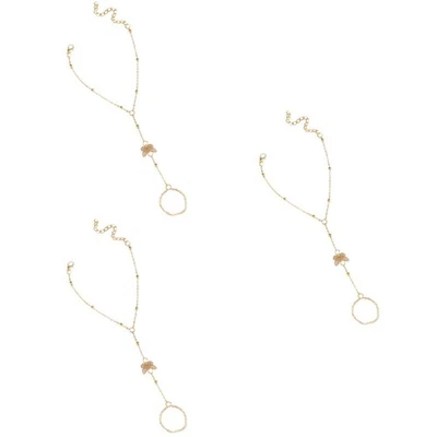  3 Count Zierliches Armband Mädchenarmband Fingerschmuck Armbänder - Bild 1 von 4