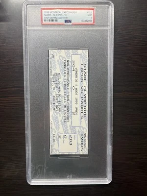 Tony Gwynn 1999 Hit #3000 Game Full Ticket PSA 9 Mint HOF RARE - Image 1 of 3
