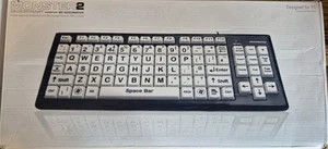 Monster 2 Hi-Contrast Accuratus Keyboard Vision Impaired XL Keys - Picture 1 of 8