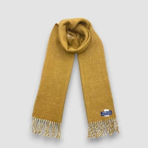 Vintage Burberry Scarf Muffler Wool Fringe Winter Christmas Warmer Neck Scarves - Picture 1 of 4