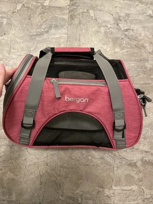 Bolsa de transporte para perros aprobada por la aerolínea rosa Bergan Foto 1 de 3