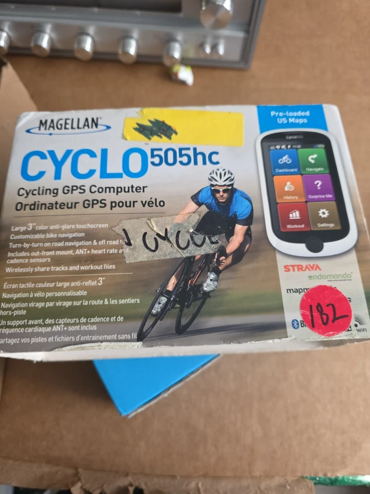 Magellan Cyclo 505hc Cycling GPS Computer Heart Rate & Cadence Sensors Sealed  - Image 1 of 4