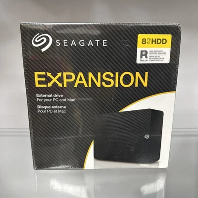 Seagate - Expansion 8TB External USB 3.0 Desktop Hard Drive New! Sealed! - Image 1 of 4