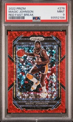 2022 帕尼尼奖杯 #276 魔术约翰逊红色快速突破 /100 PSA 9 — 第 1/2 张图片