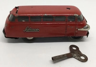 Schuco Bus Varianto 3044 Rot Mit Schlüssel Uhrwerk Vintage Original Sammlung. - Bild 1 von 4