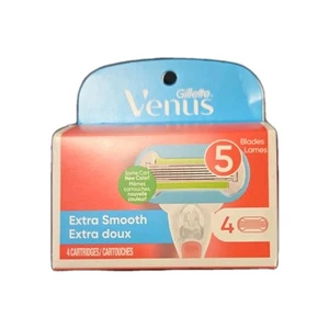 New Gillette Venus Extra Smooth - 4 Refill Cartridges/5 Blades “FREESHIP - Picture 1 of 3