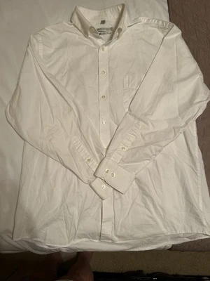 Geoffrey Beene Regular-Fit Non-Iron Dress Men's Shirt 32/33 Size - White - Image 1 of 2