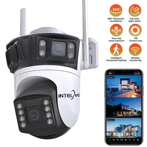9MP 6K Triple Lens IP Camera Wireless WIFI Outdoor CCTV PTZ Home Security IR Cam - Picture 1 of 23