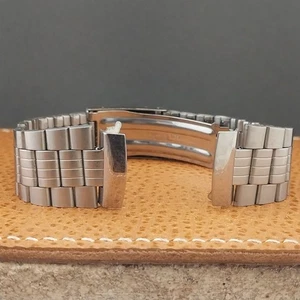 Correa de reloj vintage de acero inoxidable Seiko Japón 19 mm sin usar - Imagen 1 de 10
