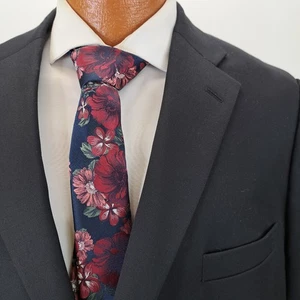 Paul Fredrick Mens 46S Blue Blazer Jacket Two Button Wool Coat Gold Button - Picture 1 of 9