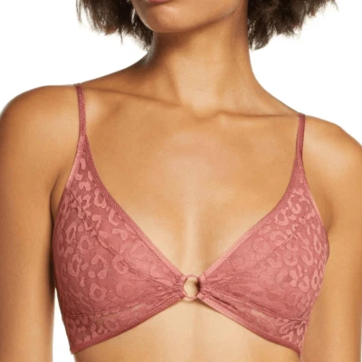 Free People Bra Toni Bralette Intimately FP Pink Print Lace Allure Foto 1 de 4