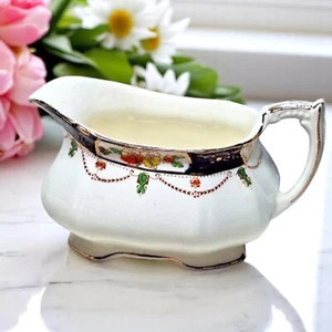 Alfred Meakin Milchkännchen Osiris Solway 2 3/4" H handbemalt 1920er England - Bild 1 von 12