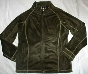 Women's fleece Jacket PREDATOR size XL green soft warm cozy super soft (cs89) - Picture 1 of 9