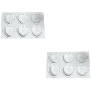 2pcs Silicone Cake Mold Reusable Cake Mold Silicone Baking Tool Cake Baking Pan - Picture 1 of 12