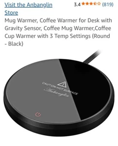 Coffee Mug Warmer, Warmer for Desk with Auto Shut Off, ANBANGLIN - Picture 1 of 4