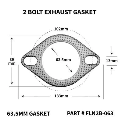 Mazda MX5 Mk1 / 2 / 2.5 1985 - 2005 2.5 inch High Performance Exhaust Gasket - Image 1 of 4