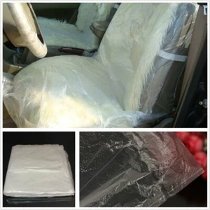 Fundas protectoras de asiento de coche de plástico transparente desechables Universa valet mecánico 100p - Imagen 1 de 7