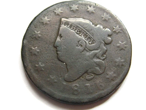 1816 1C BN  Large Cent G-VG Details   #337 Cover