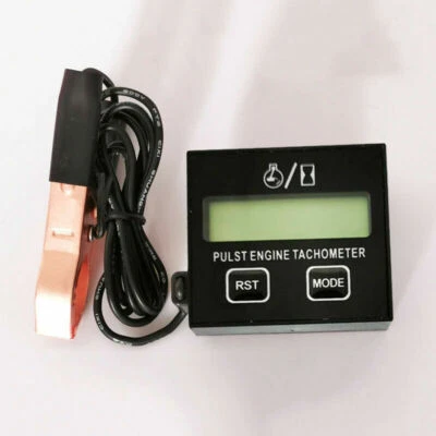 Gasoline Digital Engine Tachometer Inductive Pulse Tachometer Waterproof BU - Image 1 of 4