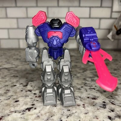 Robot Defender 6” Figure Snap Apart Interchangeable Purple Gray rare - Image 1 of 2