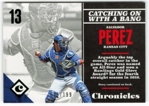 2017 Salvador Perez Panini Cronache Verde 079/199 - Kansas City Royals - Foto 1 di 2
