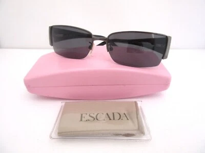 ESCADA SES 517S 568 Women Sunglasses Gunmetal Wand Black Made in Italy NOS - Image 1 of 4