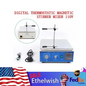 Digital Lab Thermostatic Magnetic Stirrer With Hot Plate Heating Lab Mixer 10L - Picture 1 of 12