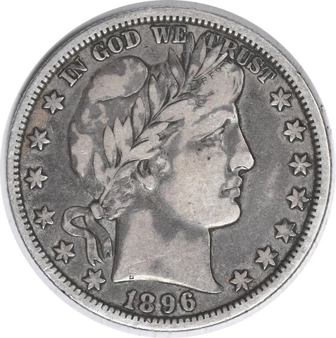 1896-O Barber Silver Half Dollar VF Uncertified #320 Cover