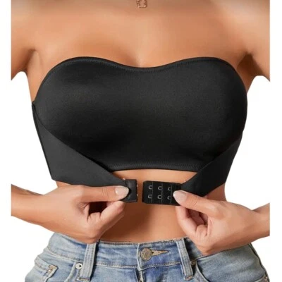 Передняя застежка без бретелек черный бюстгальтер * 38C * ** Sissy * косплей * Femboy * перетащить * новый - Изображение 1 из 4