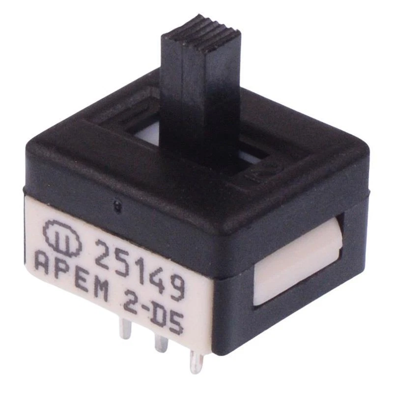 25149NAH6 APEM On-Off-On Professional PCB Slide Switch High Actuator DPDT - Image 1 of 1