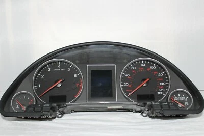 Speedometer Instrument Cluster Dash Panel Gauges 03 Audi A4 108,698 Miles - Image 1 of 4