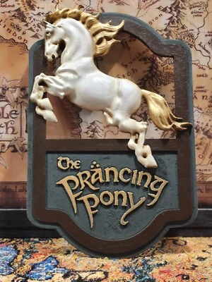 Letrero Inn of the Prancing Pony LOTR, Prancing Pony Foto 1 de 4