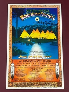 Sierra Nevada World Music Festival 1997 11"x17" poster The Wailers, Los Van Van - Picture 1 of 7