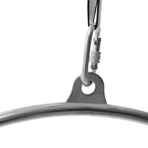 Cerchio aereo 90 cm Lyra punto singolo ginnastica yoga cerchio anello attrezzatura danza US - Foto 1 di 7