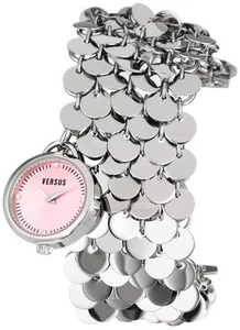 Versus by Versace Women SGD030012 Lights SS Pink Dial Charm Bracelet Watch - Picture 1 of 5