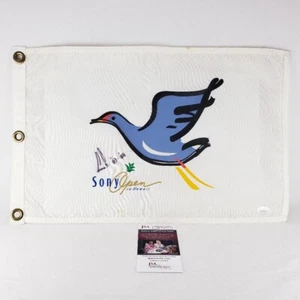 Ernie Els Sony Open Hawaii Pin Flag Signed "Ernie Els '03 '04" -JSA (PB1025904) - Picture 1 of 12