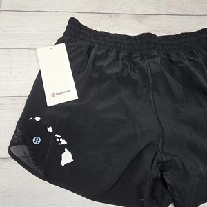 RARE!! NWT Aloha Lululemon Women's Hotty Hot HR Hawaiian Island Shorts 4" Size12 - Picture 1 of 5