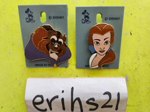 La Bella y la Bestia Prendedores Disney De Colección Nuevos en Paquete de Tarjeta con Etiqueta 1992 Conjunto Bella - Imagen 1 de 2