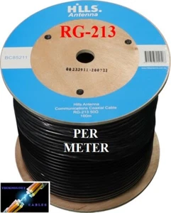 Hills BC85211 50 Ohm RG213 Super Low Loss Coaxial Cable (Unterminated Sold P/M) - Picture 1 of 5