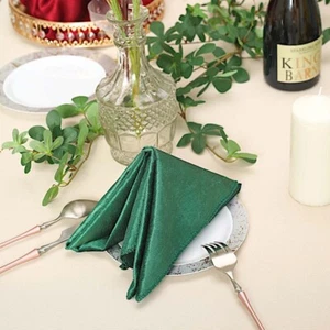 20x20-Inch Premium Velvet Napkins Wedding Party Home Table Top Decorations Sale - Picture 1 of 132