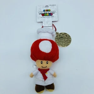 Super Mario Bros Toad Plush Doll Keychain Nintendo World UNIVERSAL STUDIOS JAPAN - Picture 1 of 12