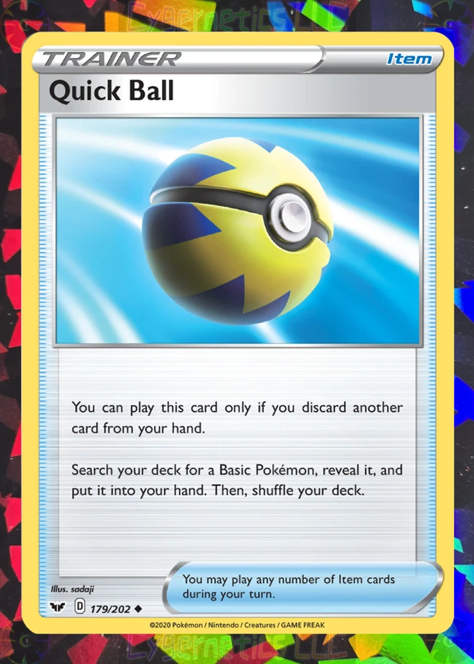 Quick Ball 179/202 (Build Your Deck or Playset) Sword & Shield Base Set LP - Image 1 of 1