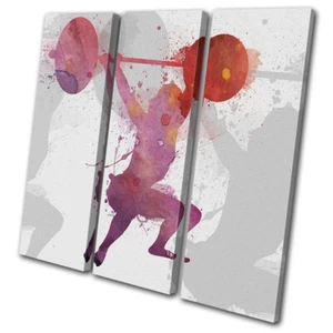 Crossfit Fitnessstudio Fitness Heben Sport HÖHEN LEINWANDBILD WANDBILD Bild Druck - Bild 1 von 1