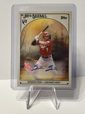 Spencer Steer Rookie Auto🔥 The Joys Of Baseball Cincinnati Reds