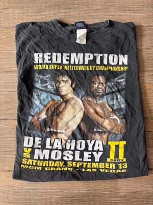 De La Hoya vs Mosley t shirt - men’s size XL in black  - Image 1 of 4