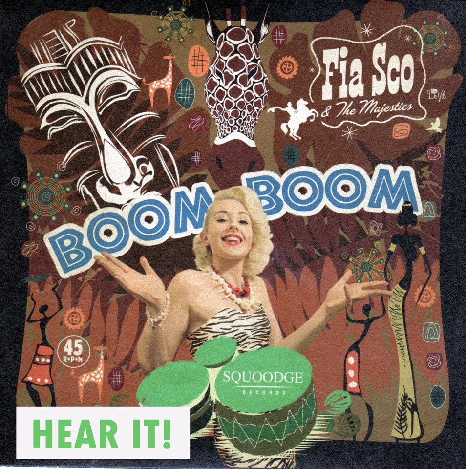 ROCKABILLY: FIA SCO & THE MAJESTICS-Boom Boom/Garbage SQUOODGE - BLACK WAX - Image 1 of 1