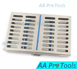 1 BANDEJA DE CASETE DE ESTERILIZACIÓN DENTAL EN AUTOCLAVE PARA 10 INSTRUMENTOS - Imagen 1 de 3