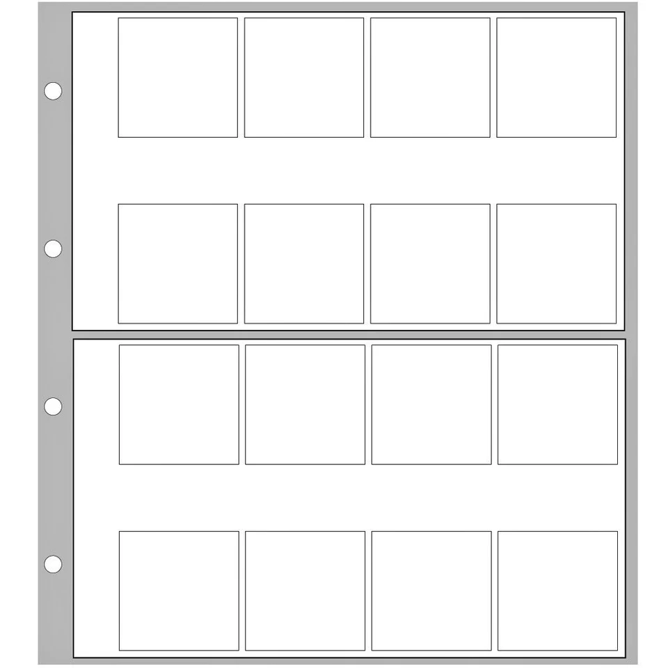 5 x SAFE8563 Ergänzungsblätter Designo 16 Fächer bis 32 mm für 2 Euro 5 Euro