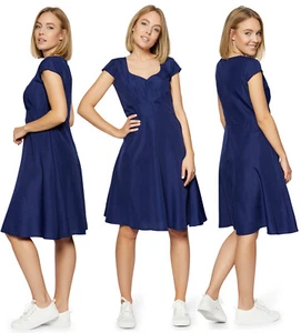 Z-13805-K5-navy) *NEU* DAMEN KLEID MIDIKLEID ABEND PARTY FEST NAVY GR 38 (M) - Bild 1 von 1