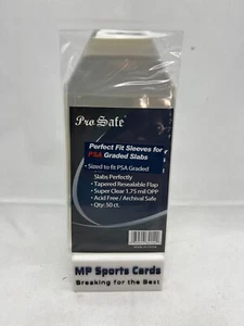 (1) Pro Safe Perfect Fit Sleeves for PSA Graded Slabs 50ct Not Thick PSA Slabs! - Bild 1 von 2
